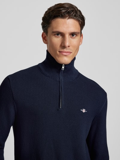 Gant Pullover mit Label-Stitching Marine 3