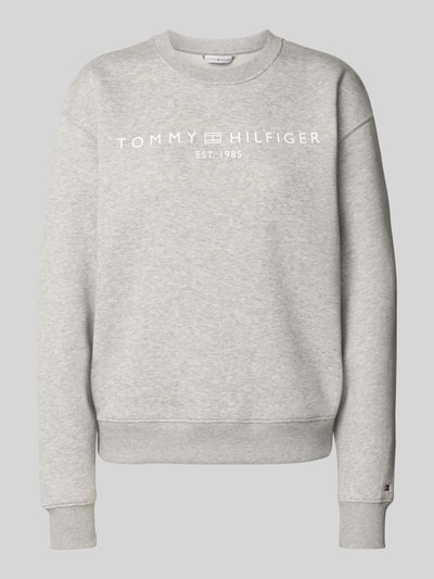 Tommy Hilfiger Relaxed Fit Sweatshirts aus Baumwoll-Mix Hellgrau Melange 2