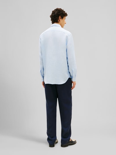 Tommy Hilfiger Regular Fit Freizeithemd aus reinem Leinen Hellblau 5