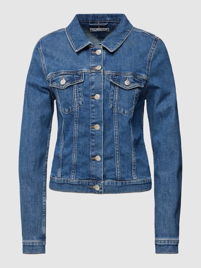 Tommy Hilfiger Kurtka jeansowa o kroju slim fit z kieszeniami z patką Jeansowy niebieski 2