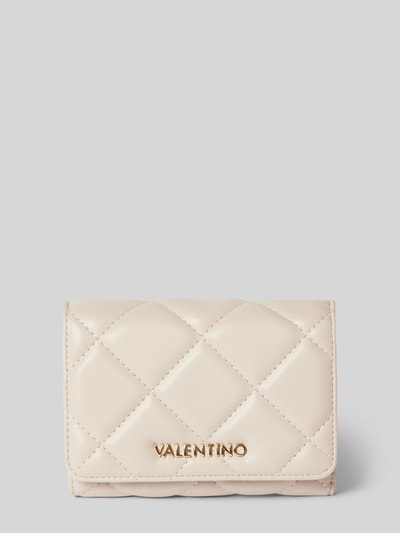 VALENTINO BAGS Portemonnaie mit Ziernähten Modell 'OCARINA' Ecru 1