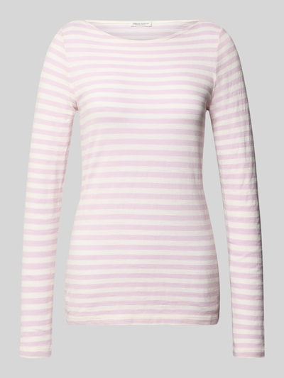 Marc O'Polo Regular Fit Langarmshirt aus reiner Baumwolle Lavender 2