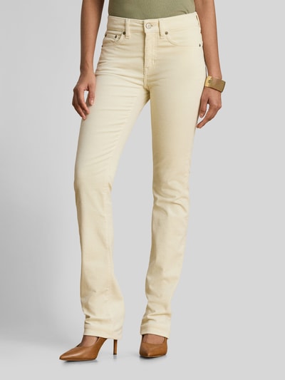 Lauren Ralph Lauren Straight Leg Hose aus Baumwollmix Ecru 4