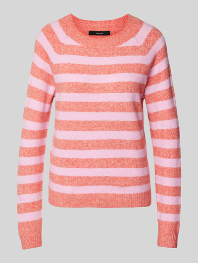 Vero Moda Weicher Langarm Pullover mit Rundhalsausschnitt Modell 'DOFFY' Rosa 2