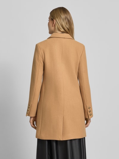 GUIDO MARIA KRETSCHMER WOMAN Regular Fit Wollmantel mit Reverskragen Modell 'Viola' Cognac 5