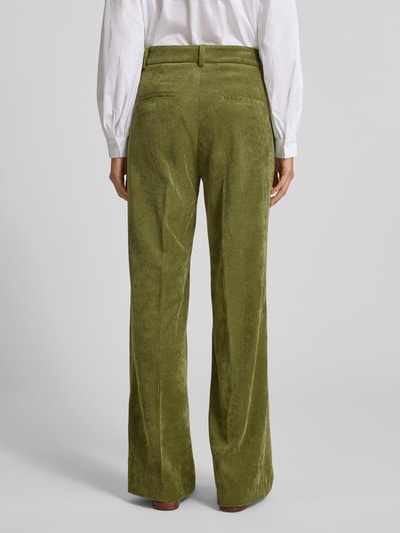 CAMBIO Wide Fit Cordhose mit Bügelfalten Modell 'Amelie' Gruen 5