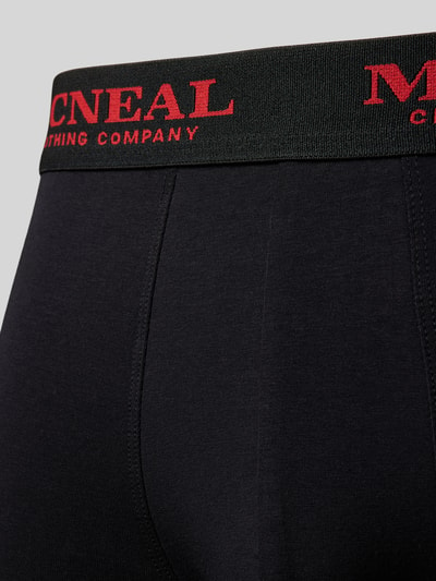 MCNEAL Trunks mit Label-Bund im 3er-Pack Metallic Black 2