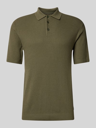 Jack & Jones Premium Regular Fit Poloshirt mit Strukturmuster Modell 'COOPER' Oliv 2