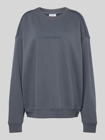 Calvin Klein Underwear Sweatshirt met labelstitching Jeansblauw - 2