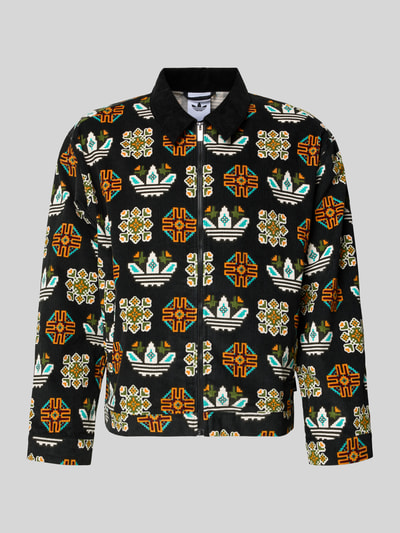 adidas Originals Jack van fijn corduroy met logomotief Zwart - 2
