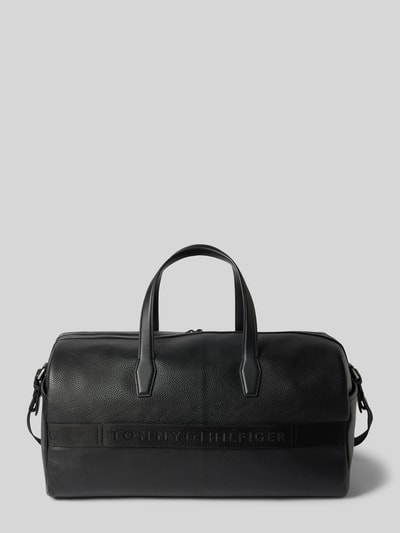 Tommy Hilfiger Duffle Bag in Leder-Optik Modell 'TH CORP' Black 3