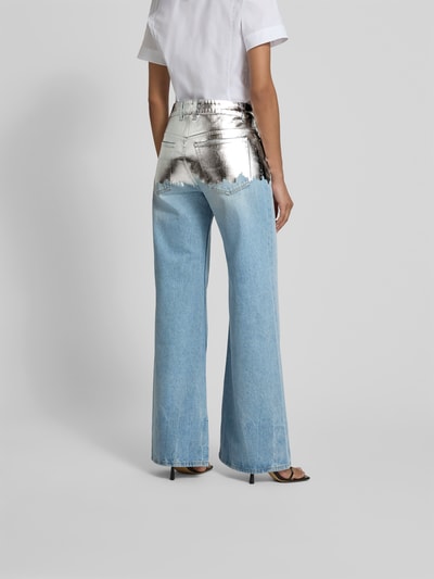 Rabanne Jeans mit Zierbesatz in metallic Jeansblau 5