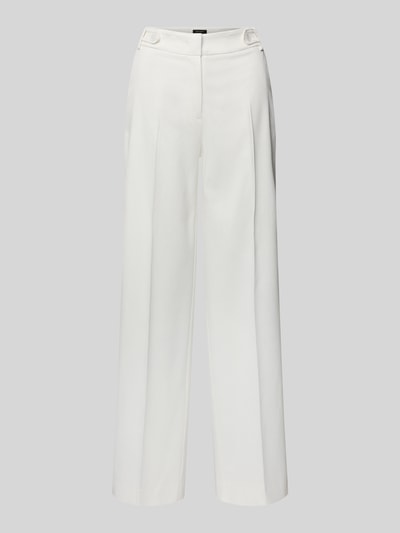 More & More Spodnie materiałowe z prostą nogawką i fakturowanym wzorem Złamany biały 2