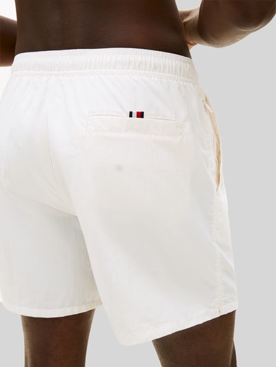 Tommy Hilfiger Badehose mit Label Print Weiss 3