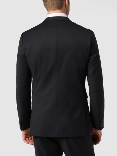 Matinique Slim fit 2-knoops colbert met stretch, model 'George' Zwart - 5