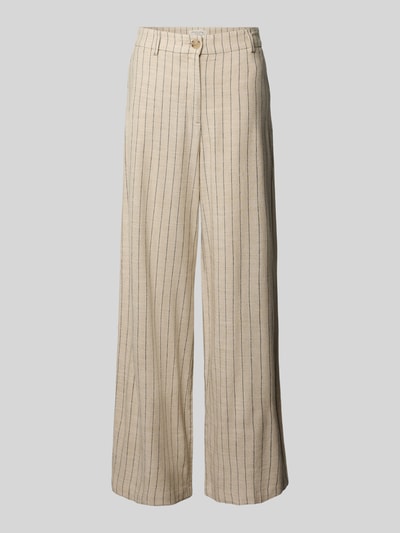 Christian Berg Woman Stoffen broek met Franse steekzakken Zand - 2