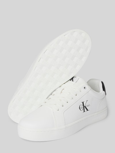 Calvin Klein Jeans Sneaker mit Label-Details Weiss 4