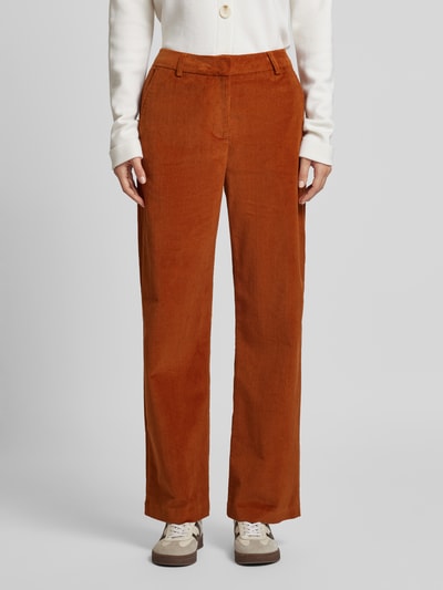 Tommy Hilfiger Relaxed Straight Fit Cordhose mit Gürtelschlaufen Cognac 4