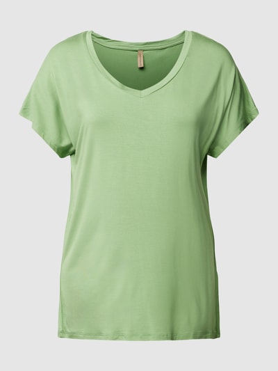 Soyaconcept T-shirt met V-hals, model 'Marica' Lichtgroen - 2