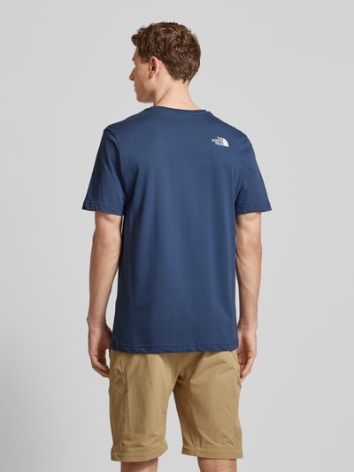 The North Face T-Shirt mit Label-Print Modell 'EASY' Dunkelblau 5