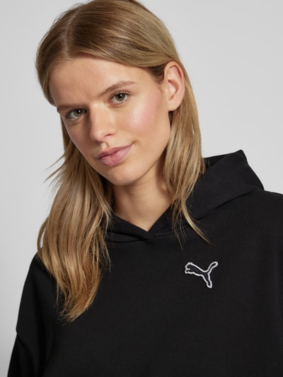 Puma Oversized Hoodie mit Label-Stitching Black 3