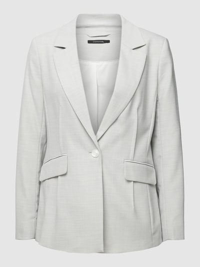 comma Blazer met labelapplicatie Lichtgrijs gemêleerd - 2