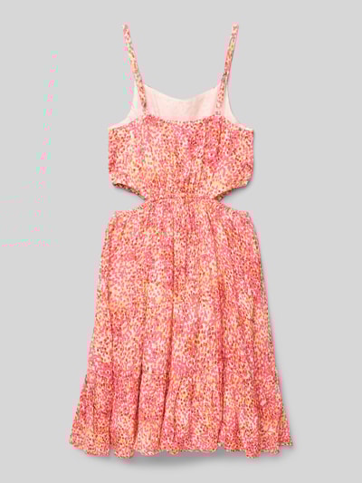 Happy Girls Knielanges Kleid mit Cut Outs Pink 3