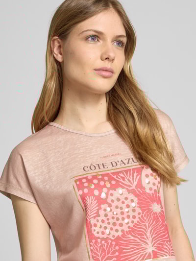 Christian Berg Woman T-Shirt mit Motiv-Print Sand 3