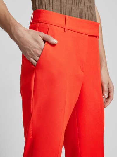 s.Oliver BLACK LABEL Broek in effen design met persplooien Rood - 3