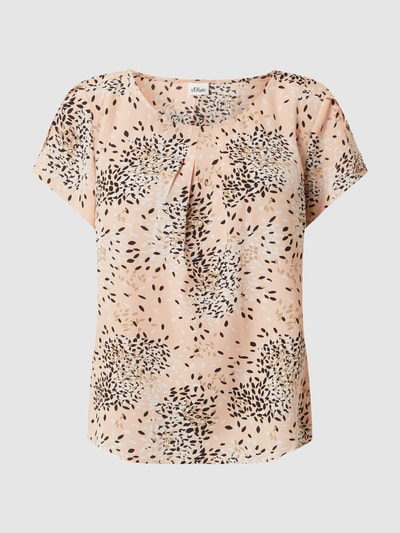 s.Oliver BLACK LABEL Blouseshirt met all-over motief  Rosé - 2