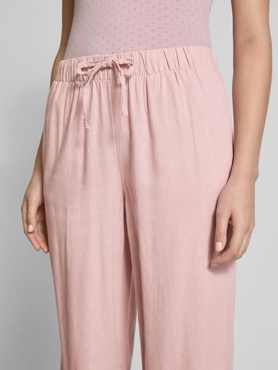 Only Weite Hose aus Viskose-Leinen-Mix Modell 'CARO' Rosa 3