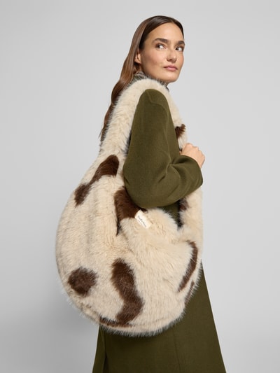 STUDIO NOOS Crossbody Bag mit Kunstfellbesatz Offwhite 1