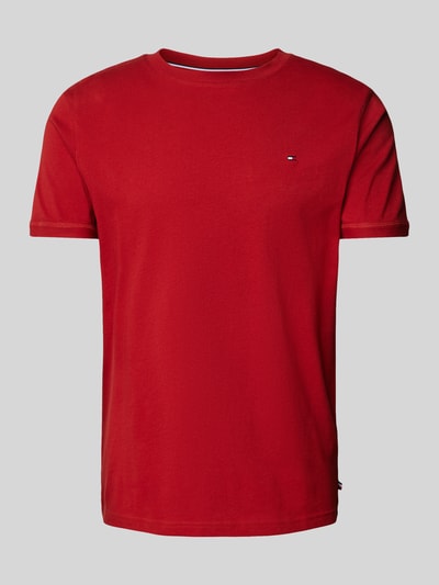 Tommy Hilfiger T-shirt met labelstitching Rood - 2