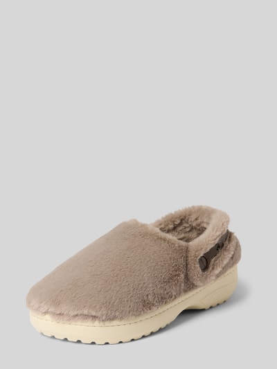 Crocs Instappers met imitatiebont Camel - 1