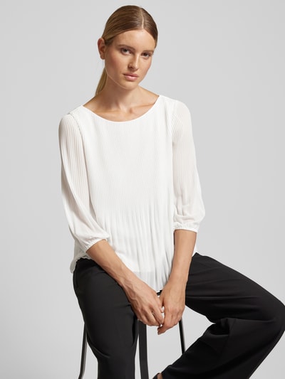 s.Oliver BLACK LABEL Regular Fit Bluse aus Chiffon Offwhite 3