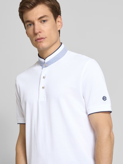 Christian Berg Men Regular fit poloshirt met opstaande kraag Wit - 3