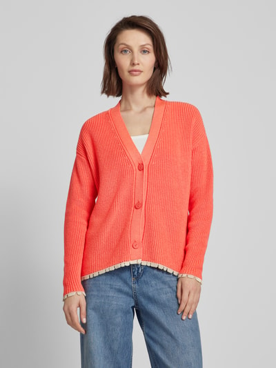 Smith and Soul Strickjacke mit Strukturmuster Koralle 4