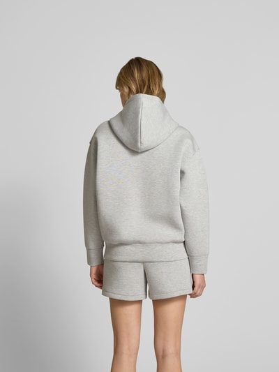 Anine Bing Sweatjacke mit Kapuze Hellgrau Melange 5