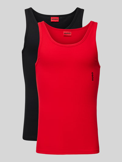 HUGO Tanktop met ronde hals in een set van 2 stuks Rood - 1