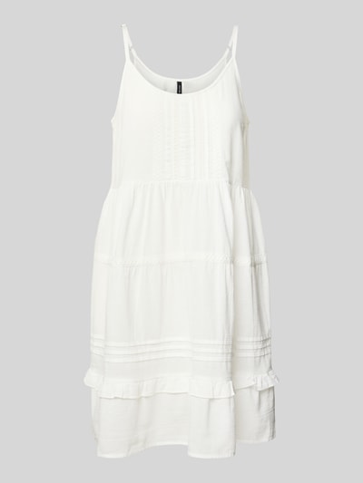 Vero Moda Sukienka mini o luźnym kroju na regulowanych, cienkich ramiączkach model ‘PRETTY’ Biały 2