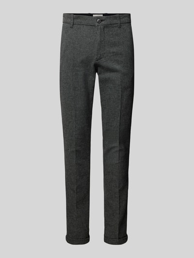 Jack & Jones Slim fit chino met persplooien, model 'MARCO' Antraciet gemêleerd - 2