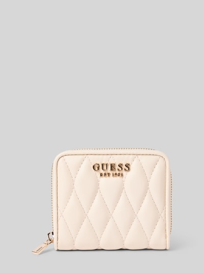 Guess Portemonnee met labelapplicatie, model 'VALLA' Offwhite - 1