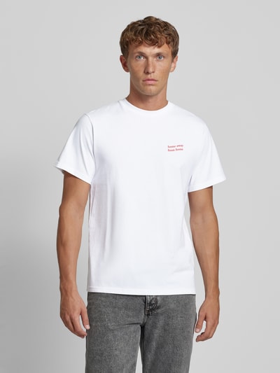 Forét T-shirt met ronde hals, model 'TURN' Wit - 4