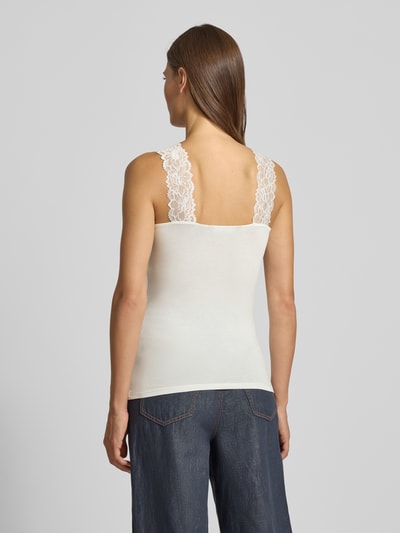 Vero Moda Slim fit tanktop in viscosemix, model 'ROSA' Wit - 5