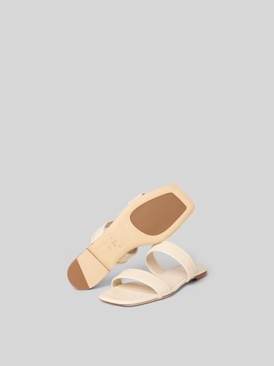 Iro Pantoletten aus echtem Leder Ecru 5