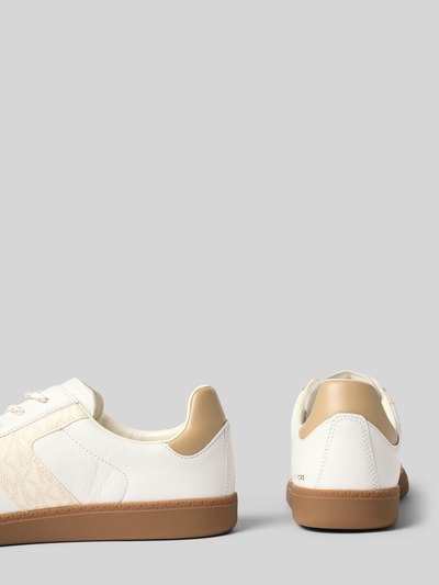 Productfoto, Sneaker met afrond model, vetersluiting, Model 'JOVIE' van MICHAEL Michael Kors, contrastgarnering met logoprint, labelopschrift, structuurzool, hakhoogte maat 40: 2 cm, schachthoogte 7 cm, schachtbreedte 9 cm