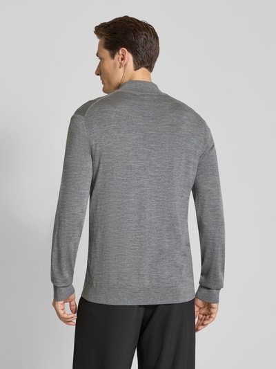 SELECTED HOMME Regular fit schipperstrui van zuivere merinowol, model 'TRAY' Middengrijs gemêleerd - 5