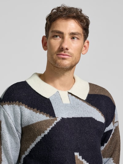 Casual Friday Gebreide pullover met ronde hals, model 'BIRK' Beige - 3