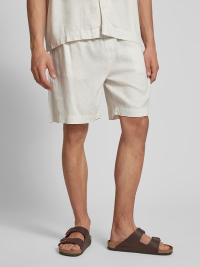 Calvin Klein Underwear Pyjama-Shorts aus Leinen-Lyocell-Mix Beige 4