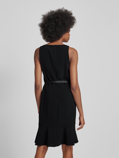 Lauren Ralph Lauren Knielanges Kleid mit Bindegürtel Black 5